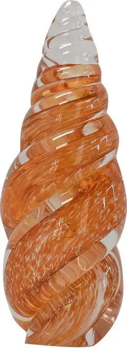 Amber spiral seashell